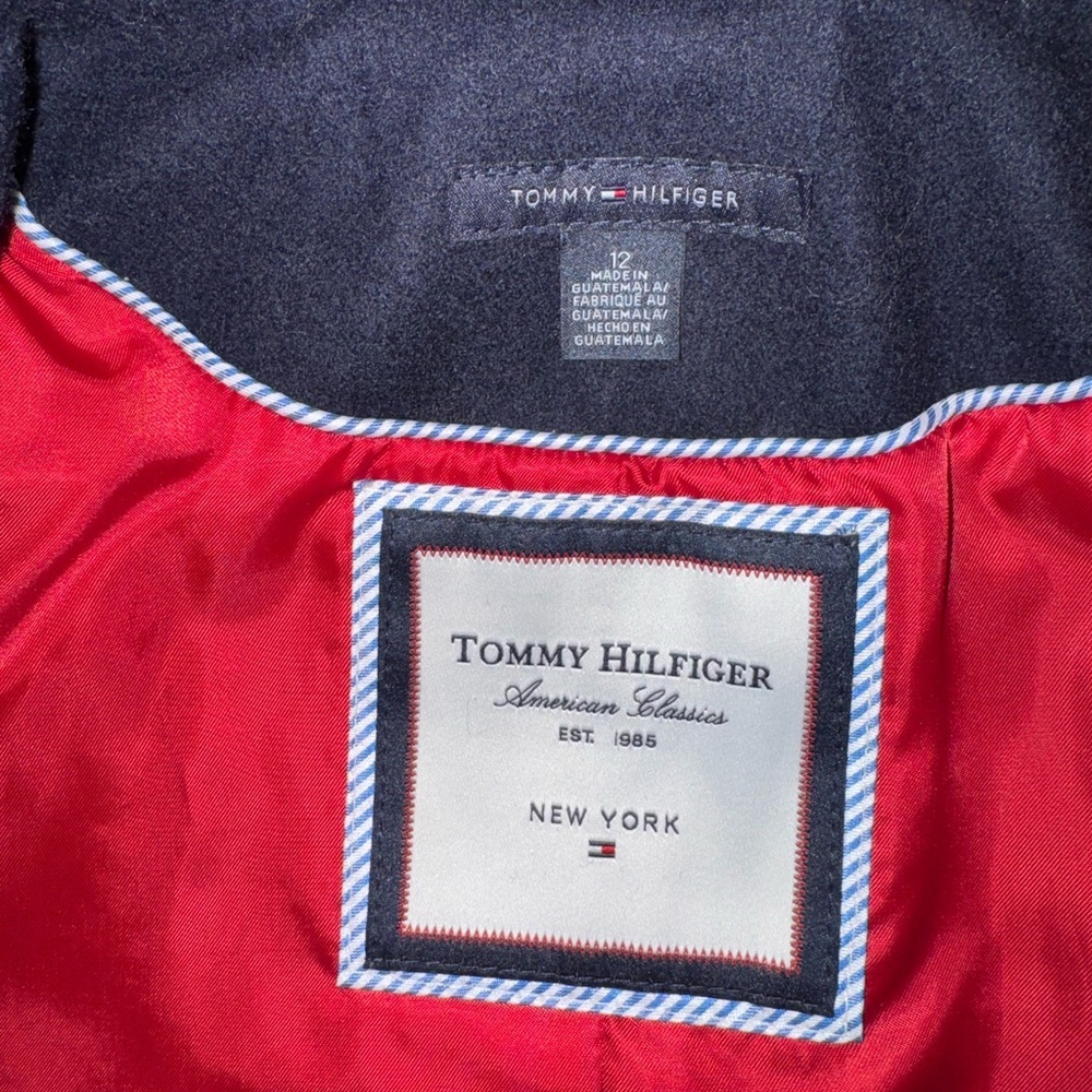 Tommy Hilfiger Women’s Dark Blue Pea Coat - Picture 7 of 9